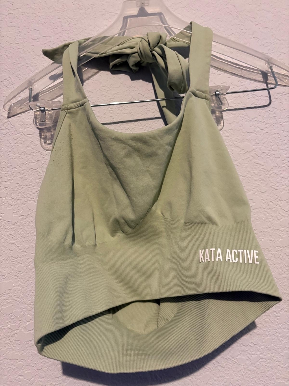 Kata Active Sage Green Halter Camisole